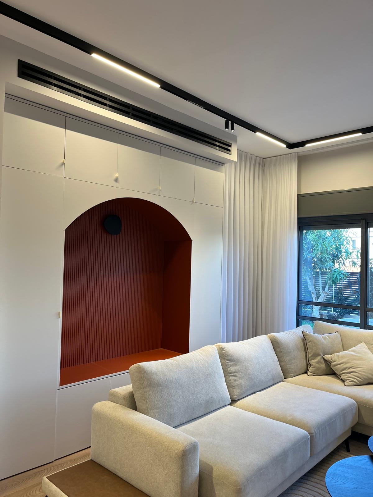 התקנת VRF LG בסלון